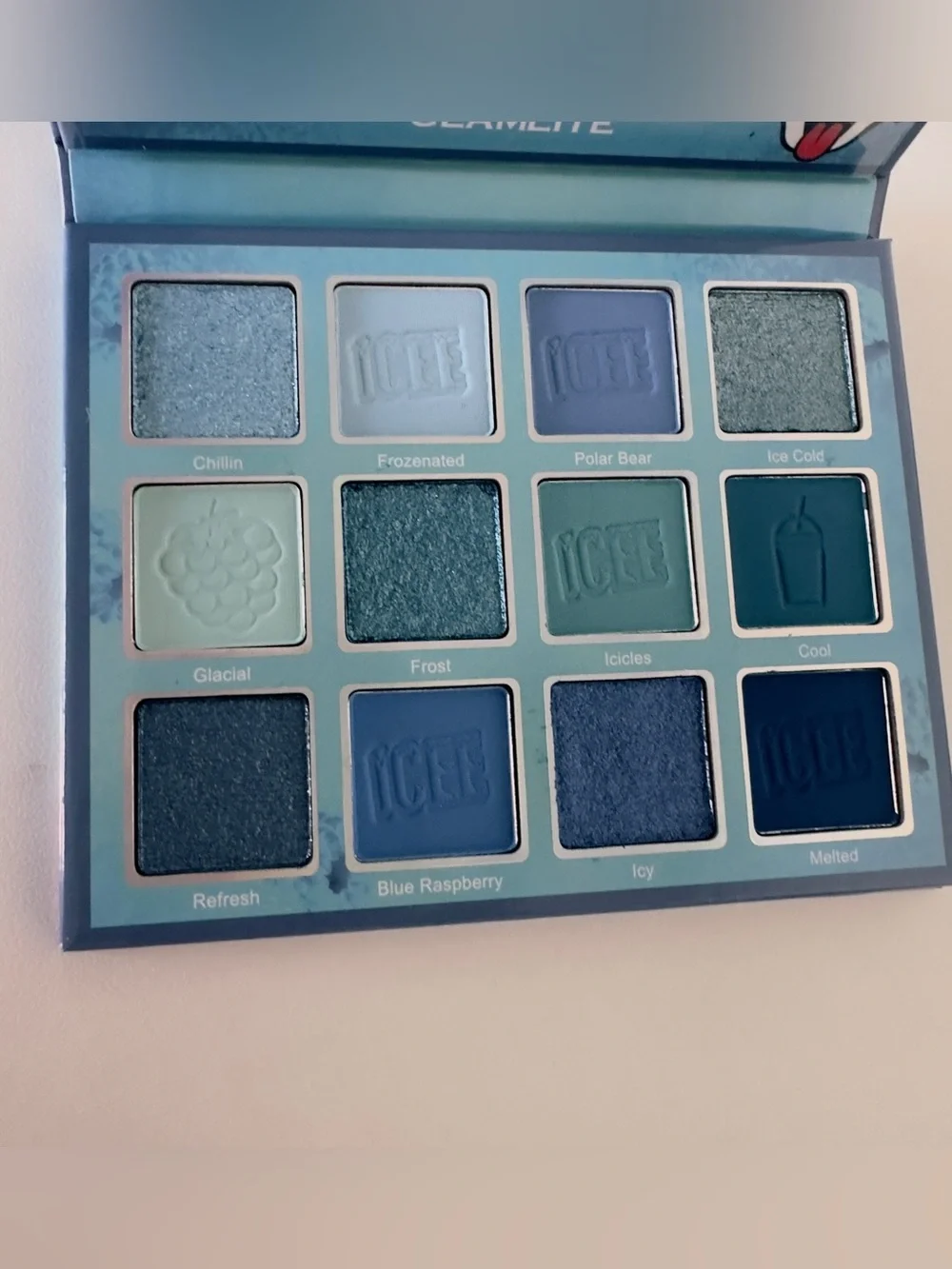 New Glamlite x ICEE Blue Raspberry Eyeshadow Palette